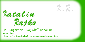 katalin rajko business card